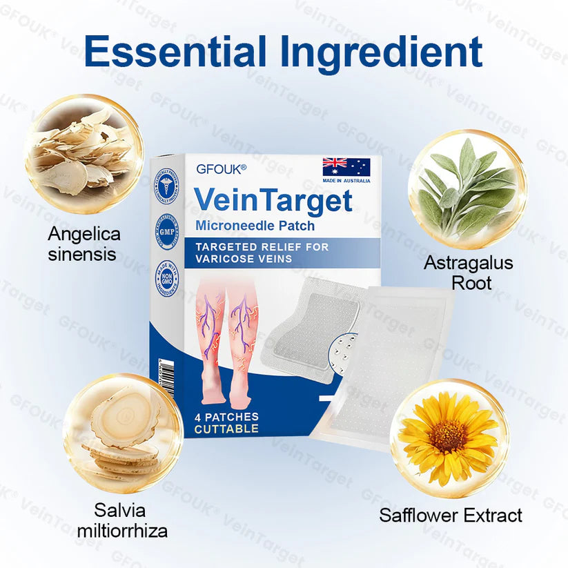 🇦🇺💧✅GFOUK® VeinTarget Microneedle Patch⚡Instant Relief, Long-Term Results