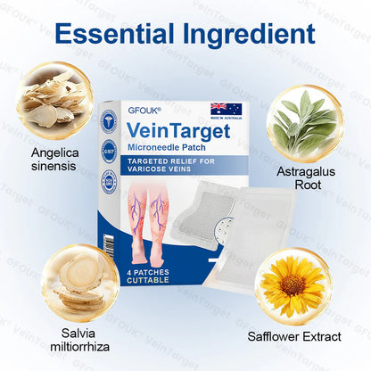 🇦🇺💧✅GFOUK® VeinTarget Microneedle Patch⚡Instant Relief, Long-Term Results