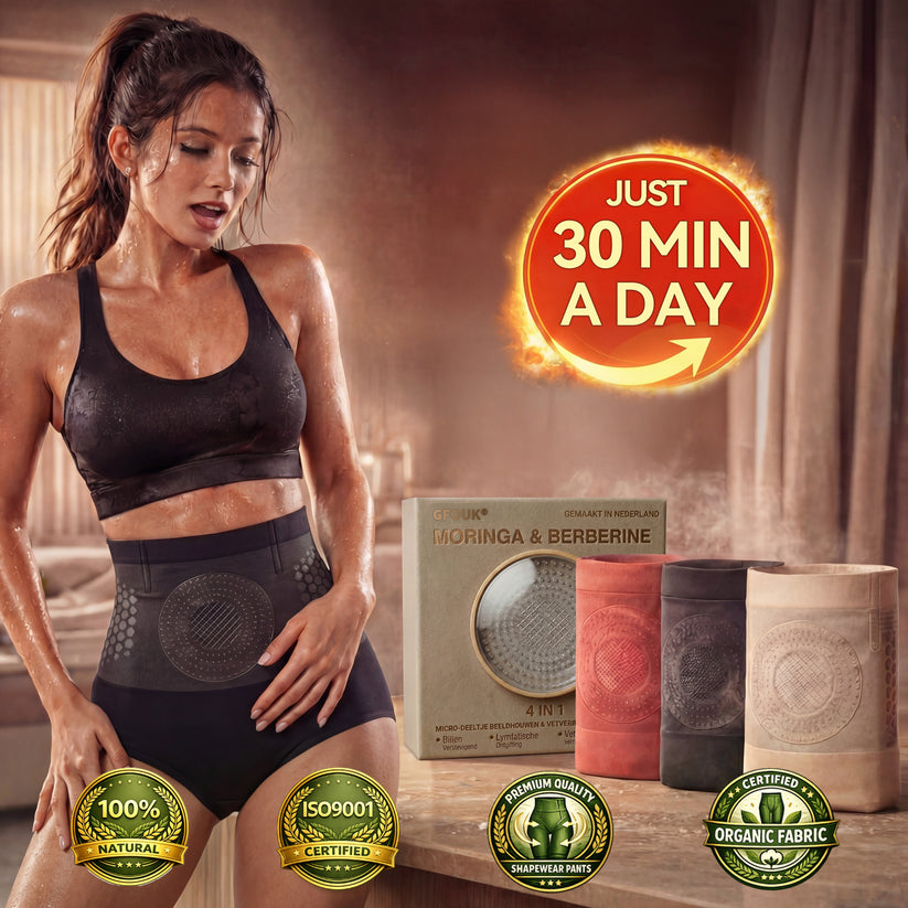 💦🍔GFOUK®☀️𝐌𝐨𝐫𝐢𝐧𝐠𝐚 & 𝐁𝐞𝐫𝐛𝐞𝐫𝐢𝐧𝐞 4‑In‑1 Micro‑Particle Sculpting & Fat‑Burn Shorts