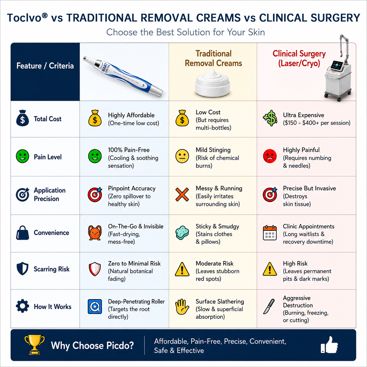 💧👨‍⚕️ Toclvo® Fast-Acting Wart Remover Care Pen | Targets Warts, Skin Tags & Rough Bumps