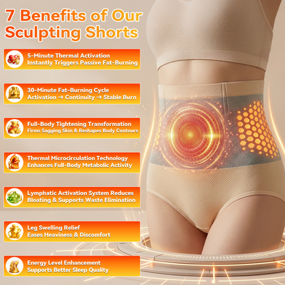 💦🍔GFOUK®☀️𝐌𝐨𝐫𝐢𝐧𝐠𝐚 & 𝐁𝐞𝐫𝐛𝐞𝐫𝐢𝐧𝐞 4‑In‑1 Micro‑Particle Sculpting & Fat‑Burn Shorts