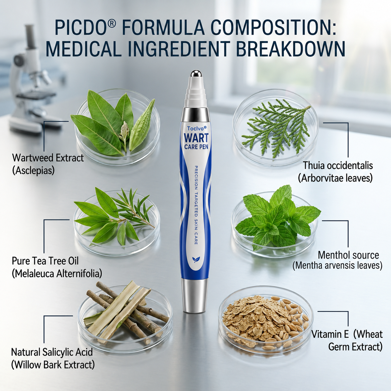 💧👨‍⚕️ Toclvo® Fast-Acting Wart Remover Care Pen | Targets Warts, Skin Tags & Rough Bumps