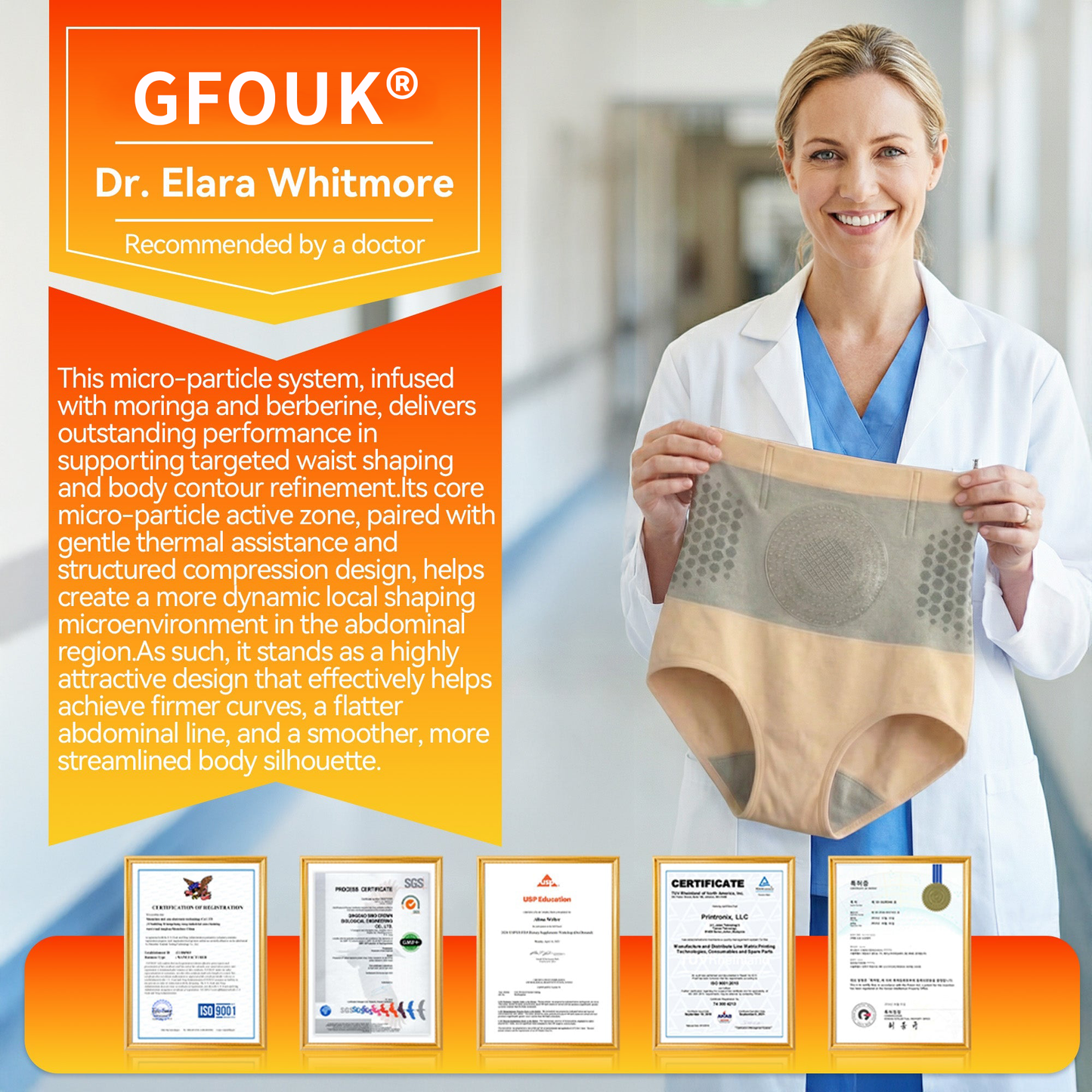 💦🍔GFOUK®☀️𝐌𝐨𝐫𝐢𝐧𝐠𝐚 & 𝐁𝐞𝐫𝐛𝐞𝐫𝐢𝐧𝐞 4‑In‑1 Micro‑Particle Sculpting & Fat‑Burn Shorts
