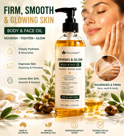💧🔥60% OFF Ends Soon! Pheromex® Firming & Glow Oil — Hydrate, Smooth & Restore Radiant, Youthful-Looking Skin